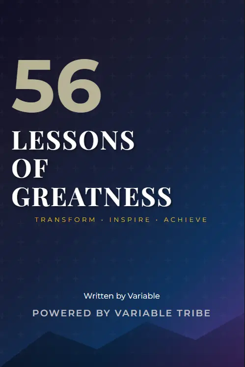 56 Lessons to Greatness Book Cover