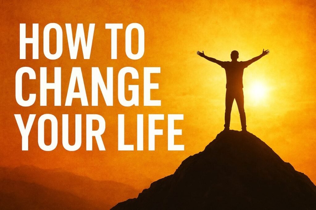 How to change your life.